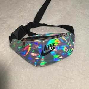 Holographic “Nike” fanny pack